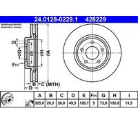 Disco freno Assale anteriore per JAGUAR XJ XK 8