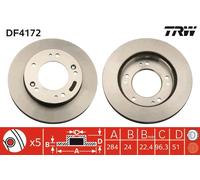 Disco freno Assale anteriore per KIA BESTA RETONA SPORTAGE