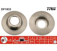 Disco freno Assale anteriore per LAND ROVER 110/127 90 DEFENDER DISCOVERY RANGE