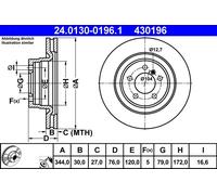 Disco freno Assale anteriore per LAND ROVER RANGE ROVER