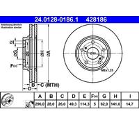 Disco freno Assale anteriore per LEXUS RX