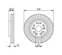 Disco freno Assale anteriore per LEXUS TOYOTA ALTEZZA GS IS LS SC SOARER