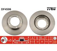 Disco freno Assale anteriore per LEXUS TOYOTA TOYOTA (FAW) LAND CRUISER 100 LX
