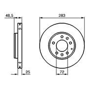 Disco freno Assale anteriore per MAZDA 6