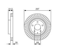 Disco freno Assale anteriore per MAZDA 6 CX-5