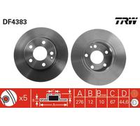 Disco freno Assale anteriore per MERCEDES-BENZ