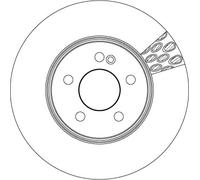 Disco freno Assale anteriore per MERCEDES-BENZ CLASSE C CLASSE E