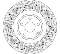 Disco freno Assale anteriore per MERCEDES-BENZ CLASSE E SLC SLK