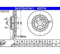 Disco freno Assale anteriore per MERCEDES-BENZ CLASSE M