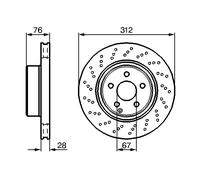 Disco freno Assale anteriore per MERCEDES-BENZ CLASSE S