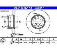 Disco freno Assale anteriore per MERCEDES-BENZ PUCH G-MODELL