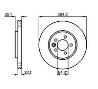 Disco freno Assale anteriore per MG MG (NANJING) MG (SAIC) ROVER 550 75 MG 6 MG
