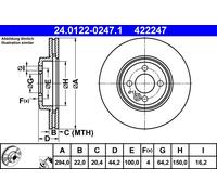 Disco freno Assale anteriore per MINI MINI MINI CLUBMAN