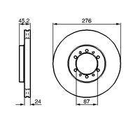 Disco freno Assale anteriore per MITSUBISHI L200 L200 / TRITON PAJERO PAJERO SPO