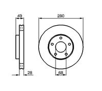 Disco freno Assale anteriore per NISSAN ALMERA TINO CEFIRO MAXIMA / MAXIMA QX PR