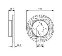 Disco freno Assale anteriore per NISSAN SUZUKI ALTO ALTO K10 PIXO