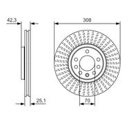 Disco freno Assale anteriore per OPEL ASTRA