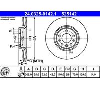 Disco freno Assale anteriore per OPEL SAAB VAUXHALL 9-5 ADAM ASTRA ASTRA H CLASS