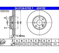 Disco freno Assale anteriore per OPEL VAUXHALL ASTRA ASTRA G CLASSIC ASTRAVAN