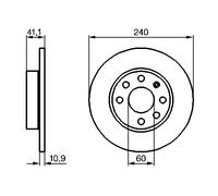 Disco freno Assale anteriore per OPEL VAUXHALL CORSA CORSAVAN
