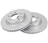2x Disco freno ventilato 18441 A.B.S. per PEUGEOT 308 II 308 SW II