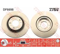 Disco freno Assale anteriore per PEUGEOT 308 308 SW