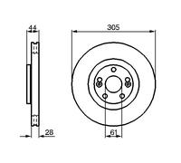 Disco freno Assale anteriore per RENAULT AVANTIME ESPACE