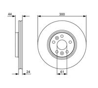 Disco freno Assale anteriore per RENAULT GRAND SCÉNIC SCÉNIC
