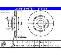 Disco freno Assale anteriore per SEAT VW CADDY GOLF INCA PASSAT TOLEDO VENTO
