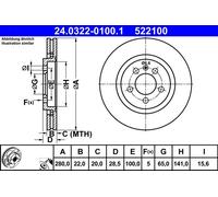 Disco freno Assale anteriore per SEAT VW CORRADO GOLF PASSAT TOLEDO VENTO