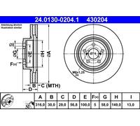Disco freno Assale anteriore per SUBARU FORESTER LEGACY OUTBACK