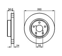 Disco freno Assale anteriore per SUBARU IMPREZA LEGACY