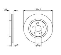 Disco freno Assale anteriore per SUZUKI GRAND VITARA