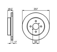Disco freno Assale anteriore per SUZUKI IGNIS