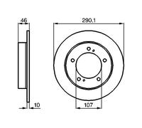 Disco freno Assale anteriore per SUZUKI JIMNY SAMURAI SJ410 SJ413