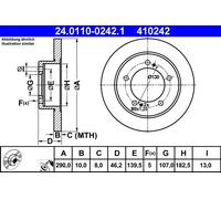 Disco freno Assale anteriore per SUZUKI JIMNY SAMURAI VITARA VITARA Cabrio X-90