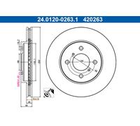Disco freno Assale anteriore per SUZUKI SWIFT