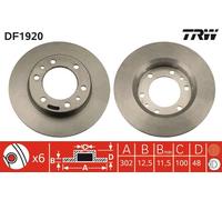 Disco freno Assale anteriore per TOYOTA 4 RUNNER HILUX LAND CRUISER LAND CRUISER