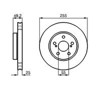 Disco freno Assale anteriore per TOYOTA ALLION CALDINA CARINA CARINA E CARINA ED