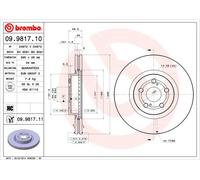 Disco freno Assale anteriore per TOYOTA AVENSIS