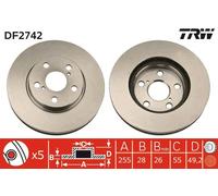 Disco freno Assale anteriore per TOYOTA CALDINA CARINA CARINA E CORONA