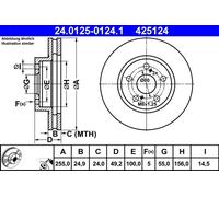Disco freno Assale anteriore per TOYOTA CALDINA CARINA E CELICA