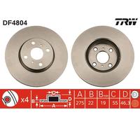 Disco freno Assale anteriore per TOYOTA COROLLA RACTIS SPADE YARIS YARIS / VIOS