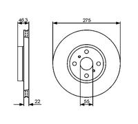 Disco freno Assale anteriore per TOYOTA COROLLA RACTIS YARIS YARIS / VIOS YARIS