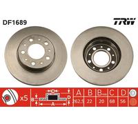 Disco freno Assale anteriore per VOLVO 740 760