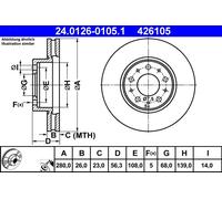 Disco freno Assale anteriore per VOLVO 740 940 960