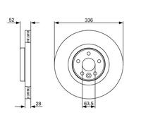 Disco freno Assale anteriore per VOLVO S60 S80 V60 V70 XC70