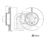 Disco freno Assale anteriore per VW GRAND CALIFORNIA MULTIVAN