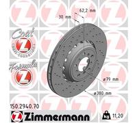 Disco freno Assale anteriore Sx per BMW 2 3 4