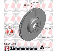 Disco freno Assale anteriore Sx per BMW 5 7
